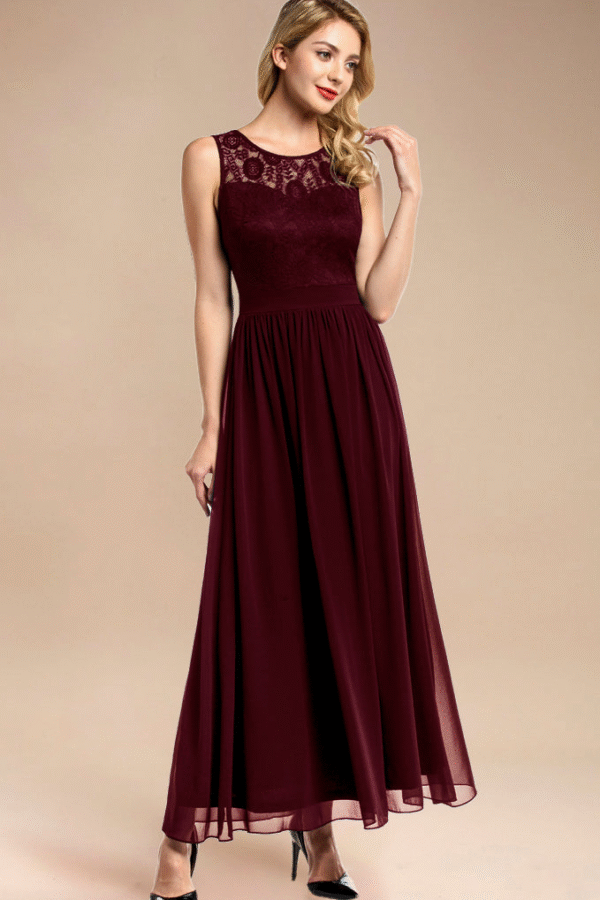 Maxi Formal Dress Burgundy
