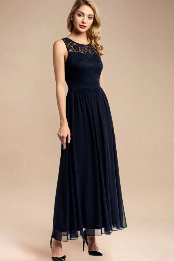 Maxi Formal Dress Navy - Image 2