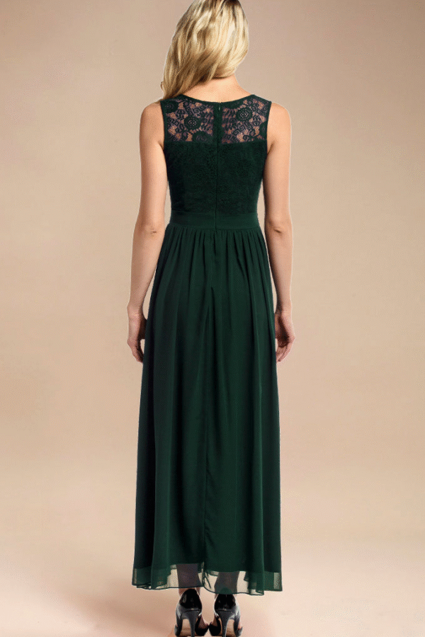 Maxi Formal Dress Dark Green - Image 4